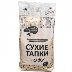 Наполнитель Сухие тапки тофу 10л комкующийся биоразлагаемый