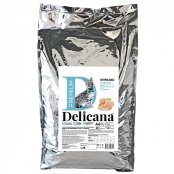 Delicana сух.д/кошек 8кг кастрированных и стерилизованных, кролик