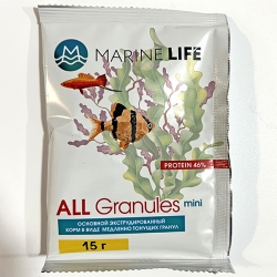 MARINE LIFE Корм для рыб ALL Granules Mini 15г