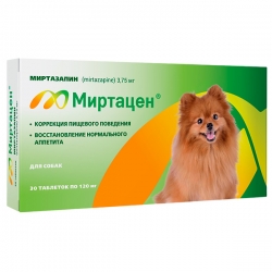 Миртацен д/собак 3,75мг, 30шт срок реал.до 01.27г