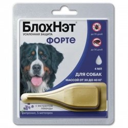 БлохНэт Форте  капли п/блох и клещей д/соб 30-40кг 4мл СРОК РЕАЛ 03.26
