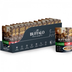 Mr.Buffalo пауч д/кошек STERILIZET 85г говядина в соусе