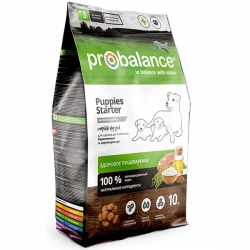 ProBalance корм сух.д/щен.10кг до 3 мес.и берем.соб Starter АКЦИЯ -15%