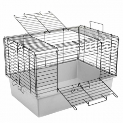 Клетка д/кроликов и мор.св. Кролик 60 №2, склад, 58*40*32,5см, св-сер-черн