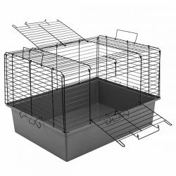 Клетка д/кроликов и мор.св. Кролик 60 №2, склад, 58*40*32,5см, сер-черн
