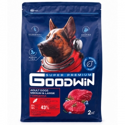 Goodwin сух.д/собак средн. и крупн.пород 2кг говядина