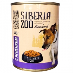 Siberia ZOO д/собак конс. с ягненком 340г