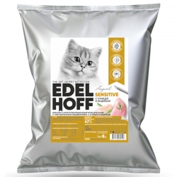 Edelhoff сухой д/кошек с чувствит.пищеварением КУРИЦА/ИНДЕЙКА 8кг