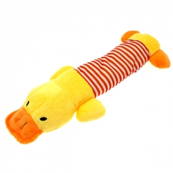 Игрушка д/собак Утка 25см, желтый, плюш Чистый котик