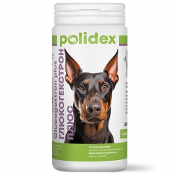 POLIDEX 500 Glucogextron plus витамины д/собак (Глюкогестрон СРОК РЕАЛ 06.26