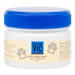 Doctor VIC Воск защитный д/лап и когтей д/собак 80мл срок до 01.27г SALE