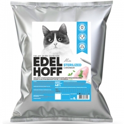 Edelhoff сухой д/кошек стерилизованных КРОЛИК 8кг