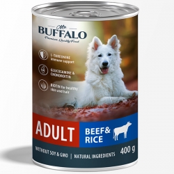 Mr.Buffalo конс.д/собак ADULT 400г говядина с рисом