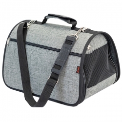 Сумка-переноска  жесткая ^Prestige^ №2  40,5*24*24см серый SALE