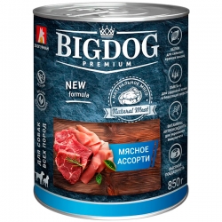 Зоогурман BIG DOG  Premium конс. д/соб 850гр Мясное ассорти