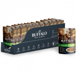 Mr.Buffalo пауч д/кошек STERILIZET 85г ягненок в соусе