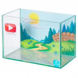 Аквариум Prime TOWN для петушка Городок детский, 5л, полный комплект с оборудованием и декорациями