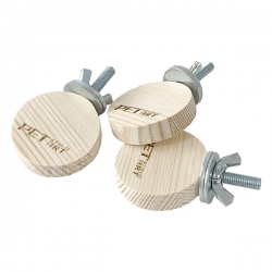 Полки д/грызунов круглые 3 шт. Circle  размер S - 5см, дерево PetStandArt