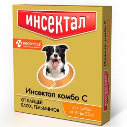 Инсектал Комбо Капли для собак 10-25кг