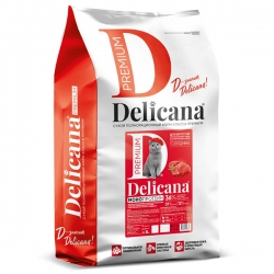 Delicana сух.д/кошек Монопротеин 8кг кастрированных и стерилизованных, Говядина бренд