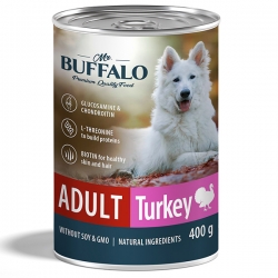 Mr.Buffalo конс.д/собак ADULT 400г индейка