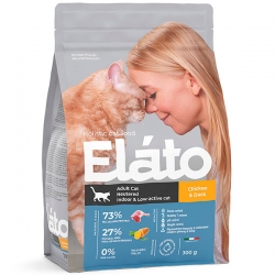 Elato Holistic корм для кастрированных котов, стерилизованных и малоактивных кошек, 300г
