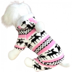 Комбинезон ^Алтай^ плюш демисезон, розовый, L, 30х40см, Pet Fashion SALE