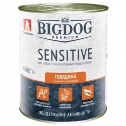 Зоогурман BIG DOG конс. д/соб 850г Premium SENSITIVE Говядина/ Гречка/Смородина