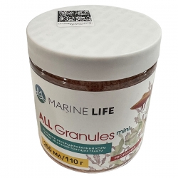 MARINE LIFE Корм для рыб ALL Granules Mini 110г/250мл