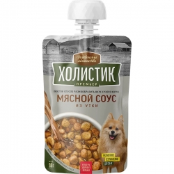 Деревенские лакомства Холистик Премьер д/соб Мясной соус из утки 90г