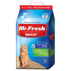 Мистер Фреш наполнитель д/кош.туалетов Smart д/короткошерстных кошек 18л