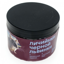 AQUA CRYSTAL Личинки черной львинки банка 250мл/35гр
