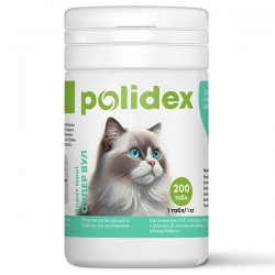 POLIDEX 200 Super Wool витамины д/кошек (Супер Вул)