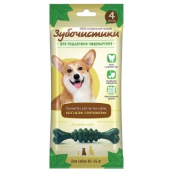 Деревенские лакомства Зубочистики с мятой д/сред. собак 70г