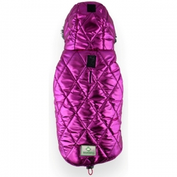 Куртка утепленная с капюшоном на меховой подкладе фуксия M дл39, гш55*41, N1 SALE