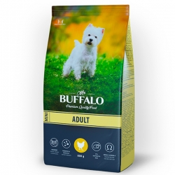 Mr.Buffalo ADULT MINI сухой корм д/собак мелких пород 0,8 кг курица срок реал. до 11.2023