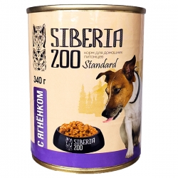 Siberia ZOO д/собак конс. с ягненком 340г
