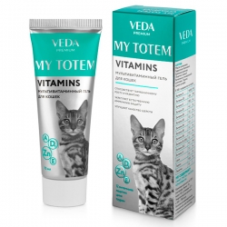 MY TOTEM VITAMINS мультивитаминный гель д/кошек 75мл СРОК РЕАЛ 01.26