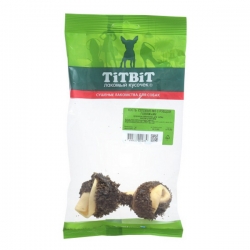 Титбит Кость узлов. №3 с рубцом говяжьим - мягкая упаковка АКЦИЯ-20%