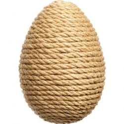 Когтеточка динамическая яйцо миниатюрное Petsiki 60*40 мм, песочный