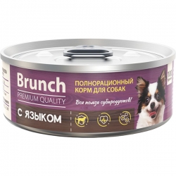 Brunch 100г конс. для собак с языком полнорац. НОВЫЙ