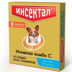 Инсектал Комбо Капли для собак 1-4кг