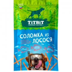 Титбит Соломка из лосося для собак 80 г