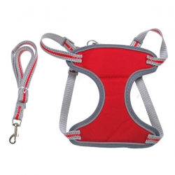 Комплект поводок+шлейка-жилет Jack&King д/собак р-р L, обх. груди 50-56см, 9-13кг, светотр, микс