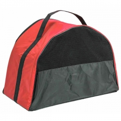 Сумка-переноска ПОЛУКРУГЛАЯ №2 42*21*28см, красный, Кот Лукас