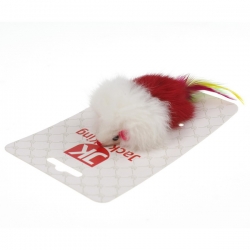 Мышь  нат. мех с пером, р-р 10 см,  Jack&King