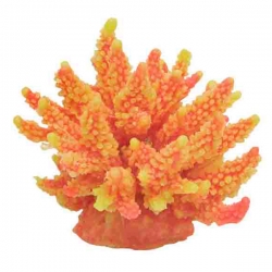 Коралл пластиковый (мягкий) желто-оранжевый 11,5x10x9см (SH095ORY)