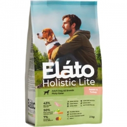 Elato Holistic Lite д/взр.соб. всех пород  Кролик/Индейка 2кг