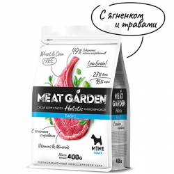 Meat Garden д/собак 400 г Мелк Ягненок с Трав