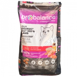 ProBalance корм сух.д/кошек 8 кг гов/ягн Gourmet Diet АКЦИЯ - 15%